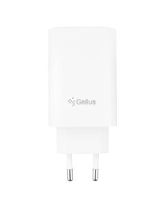 Зарядний пристрій Gelius Elevaro GP-HC065 (1USB+ 2USB-C) (QC/PD/PPS) 65W Білий (White)