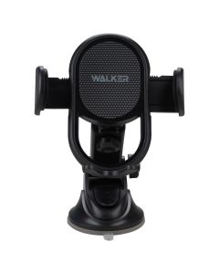 Автотримач Walker CX-013 висувний із затискачем та присоскою Чорний (Black)