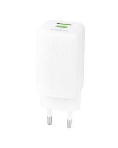 Зарядний пристрій Walker WH-75 (1USB + 1USB-C) GAN 65W + кабель Type-C to Type-C Білий (White)