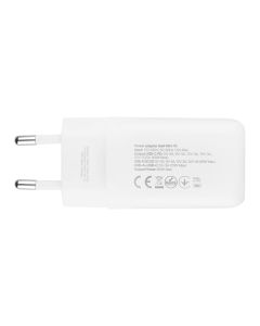 Зарядний пристрій Walker WH-75 (1USB + 1USB-C) GAN 65W + кабель Type-C to Type-C Білий (White)