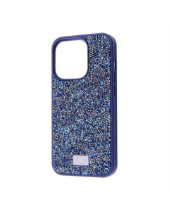 Чохол накладка для iPhone 14 Pro Bling World Rock Diamond (TPU) Синя (Blue Titanium)