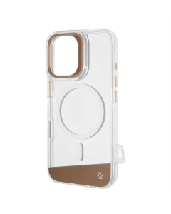 Чохол накладка для iPhone 16 Kajsa Aluminium Shield MagSafe Золота (Light Gold)