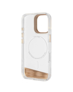 Чохол накладка для iPhone 16 Kajsa Aluminium Shield MagSafe Золота (Light Gold)