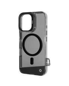 Чохол накладка для iPhone 16 Kajsa Aluminium Shield MagSafe Чорна (Black Smoke)