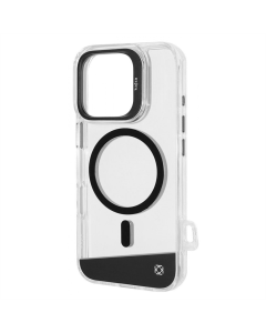 Чехол-накладка для iPhone 16 Pro Kajsa Aluminium Shield MagSafe Черный (Gun Metal)