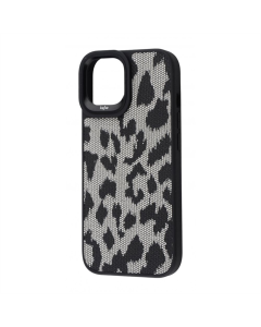 Чехол-накладка для iPhone 15 Pro Kajsa Glamorus Collection Серый (Silver)