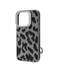 Чехол-накладка для iPhone 16 Pro Kajsa Glamorus Collection Серый (Silver)