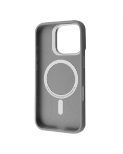 Чохол накладка для iPhone 16 Pro Max Kajsa Aluminium Shield MagSafe Сіра (Silver)