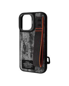 Чехол-накладка для iPhone 16 Kajsa Outdoor Collection Tie Dye MagSafe Черный (Black)
