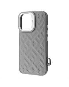 Чохол накладка для iPhone 16 Kajsa Rhombus Collection MagSafe Сіра (Gray)