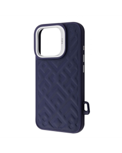 Чохол накладка для iPhone 16 Pro Kajsa Rhombus Collection MagSafe Синя (Blue)