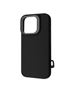 Чохол накладка для iPhone 16 Pro Max Kajsa Snake Pattern MagSafe Чорна (Black)