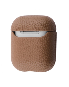Чохол для навушників AirPods 1/2 Leather Case Коричневий (Brown)