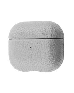 Чехол для наушников AirPods 3 кожаный серый (Gray)
