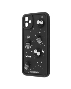 Чехол-накладка для Samsung A06 Pretty Things Case Черный (Black/Coffee)