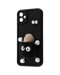 Чохол накладка для Samsung A06 Pretty Things Case Чорна (Black/Fluffy Black)