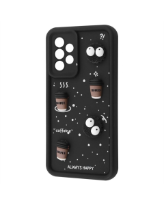 Чехол-накладка для Samsung A32 (A325F) Pretty Things Case Черный (Black/Coffee)