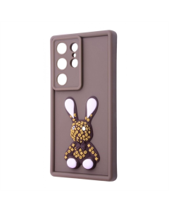 Чохол накладка для Samsung S25 Ultra Pretty Things Case Коричнева (Brown/Rabbit)