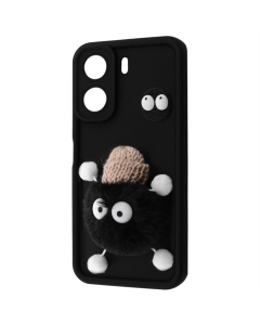 Чохол накладка для Xiaomi Redmi 13C / Poco C65 Pretty Things Case Чорна (Black/Fluffy Black)