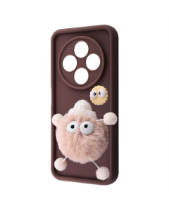 Чохол накладка для Xiaomi Redmi 14C/A4/Poco C75 Pretty Things Case Чорна (Brown/Fluffy White)