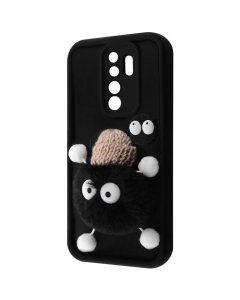 Чехол-накладка для Xiaomi Redmi 9 Pretty Things Case Черный (Black/Fluffy Black)