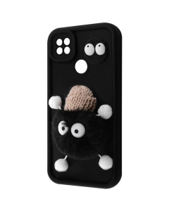 Чехол-накладка для Xiaomi Redmi 9C/10Ai Pretty Things Черный (Black/Fluffy Black)