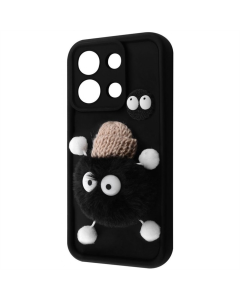 Чехол-накладка для Xiaomi Redmi Note 13 Pretty Things Case Черный (Black/Fluffy Black)