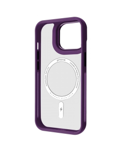 Чохол накладка для iPhone 13 Pro Max Proove Clear Essence Case MagSafe Фіолетова (Deep Purple) !