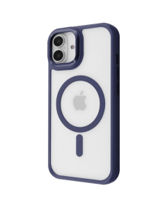 Чохол накладка для iPhone 16 Proove Clear Essence Case MagSafe Синя (Midnight Blue)