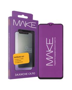 Захисне скло для Samsung A07 MakeFuture 3D Чорне (Black)