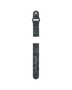 Ремінець для годинника Universal 22 мм Sport Band Camouflage Pixel Чорний (Black)