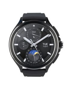 Умные часы Xiaomi Watch 2 Pro Bluetooth с чехлом и черным фторкаучуковым ремешком Черный (Black)