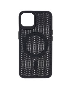 Чохол накладка для iPhone 14 TPU+PC AeroCool MagSafe Чорна (Black)