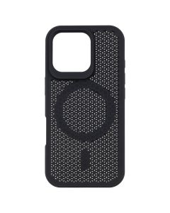 Чохол накладка для iPhone 16 Pro TPU+PC AeroCool MagSafe Чорна (Black)