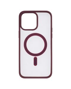 Чохол накладка для iPhone 14 Pro Max TPU Color MagSafe Червона (Wine Red)