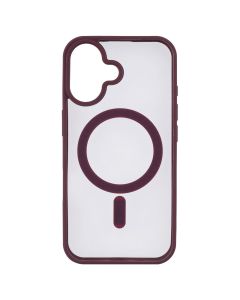 Чохол накладка для iPhone 16 TPU Color MagSafe Червона (Wine Red)