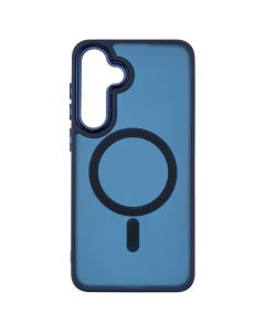 Чохол накладка для Samsung S24 Plus TPU+PC Space II Color Matte MagSafe Синя (Dark Blue)