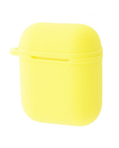 Чохол для навушників AirPods 1/2 Silicone Shock-proof Жовтий (Yellow)