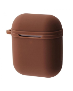 Чохол для навушників AirPods 1/2 Silicone Shock-proof Коричневий (Brown)