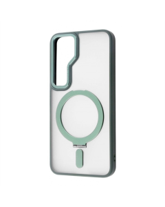 Чохол накладка для Samsung S24 WAVE Attraction Case with Magnetic Ring Зелена (Green)