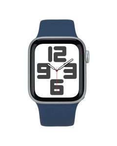 Умные часы Apple Watch SE GPS 40 мм Silver Aluminium Case с ремешком Denim Sport Band - S/M (MXEC3QH/A)