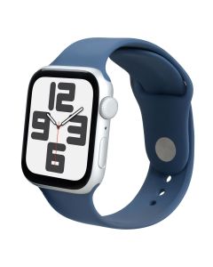 Смарт-часы Apple Watch SE GPS 44мм Корпус из серебристого алюминия с текстильным спортивным ремешком - M/L (MXER3QH/A)