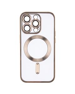 Чохол накладка для iPhone 14 Pro Metal Matte Case with Magnetic Ring MagSafe Золота (Gold)