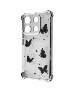 Чехол-накладка для Xiaomi Redmi Note 13 WAVE Winkie Серебристый (Silver)