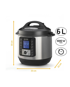 Мультиварка-скороварка First FA-5130-2-SI Срібна (Silver)