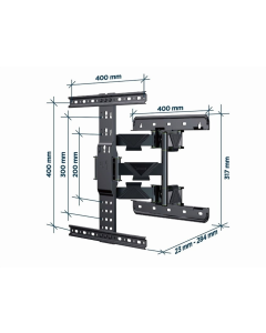 Кронштейн Gembird WM-65ST-01 Чорний (Black)