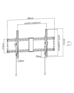 Кронштейн Gembird WM-90T-01 Чорний (Black)