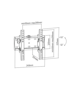 Кронштейн Gembird WM-42T-02 Чорний (Black)