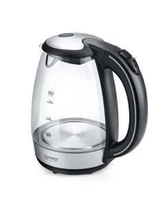 Електрочайник First FA-5404-2-BA Срібний Чорний (Silver Black)