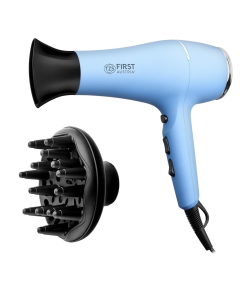 Фен First FA-5654-7-BU Чорний Синій (Black Blue)